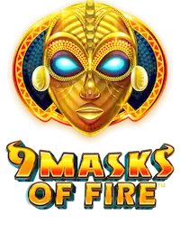 Omslagsbild till sloten 9 Masks of Fire från Microgaming